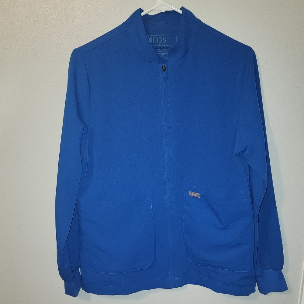 FIGS - Sebina Scrub Jacket - Royal Blue - Small